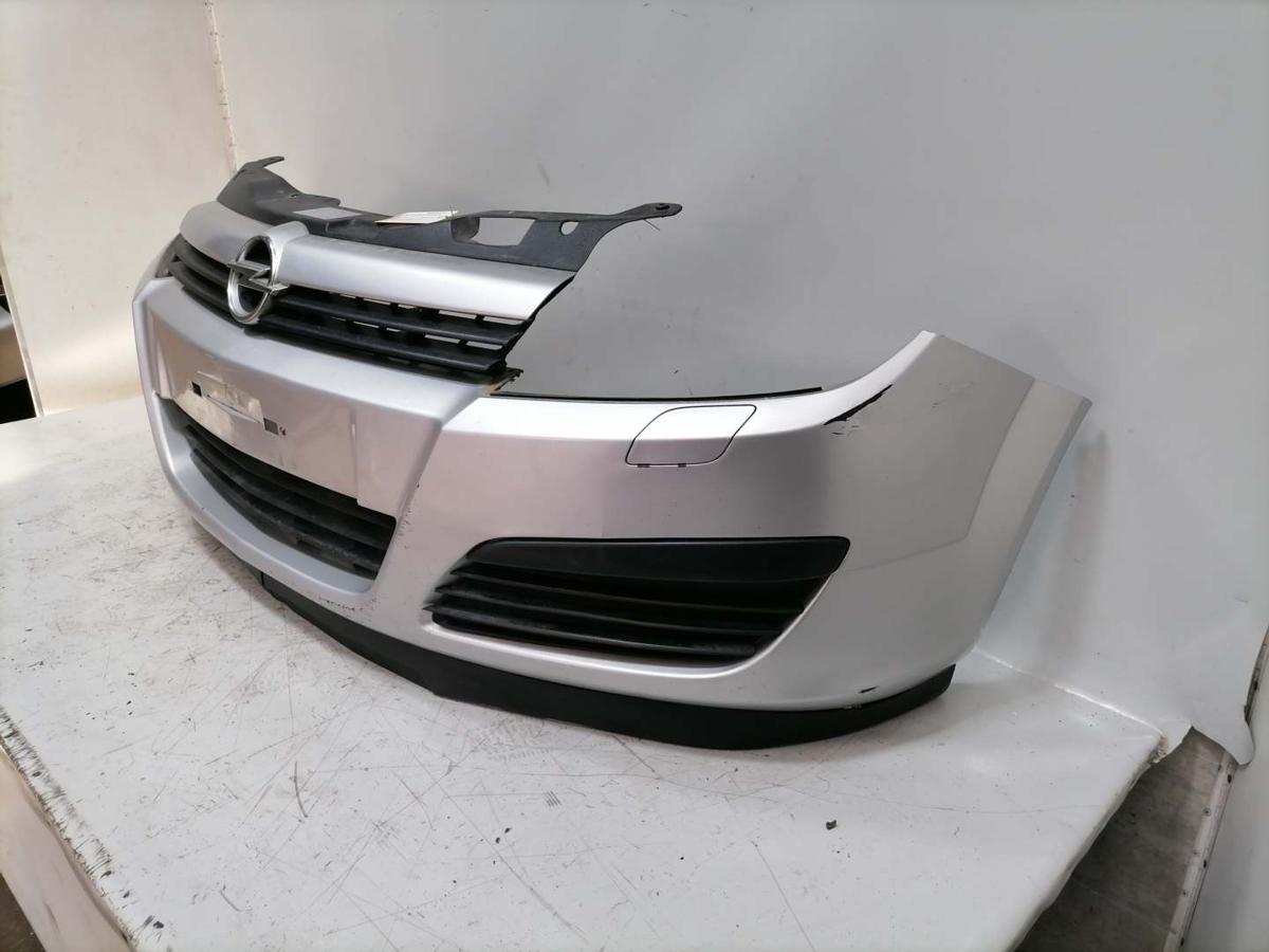 Opel Astra H original Stoßstange Stossfänger vorn Z157 Starsilber Bj.2004